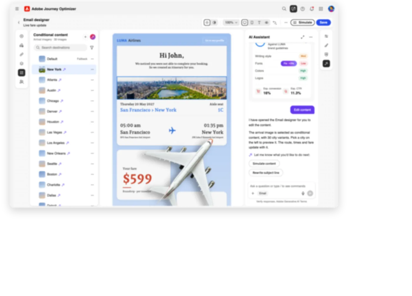 Adobe Journey Optimizer — selecting archetypes for personalization
